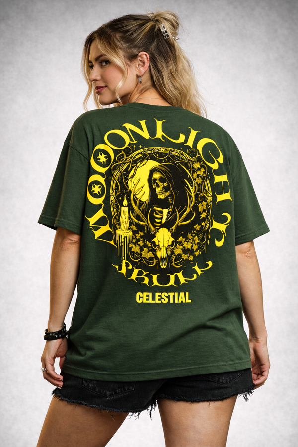 Green. Moonlight Skull