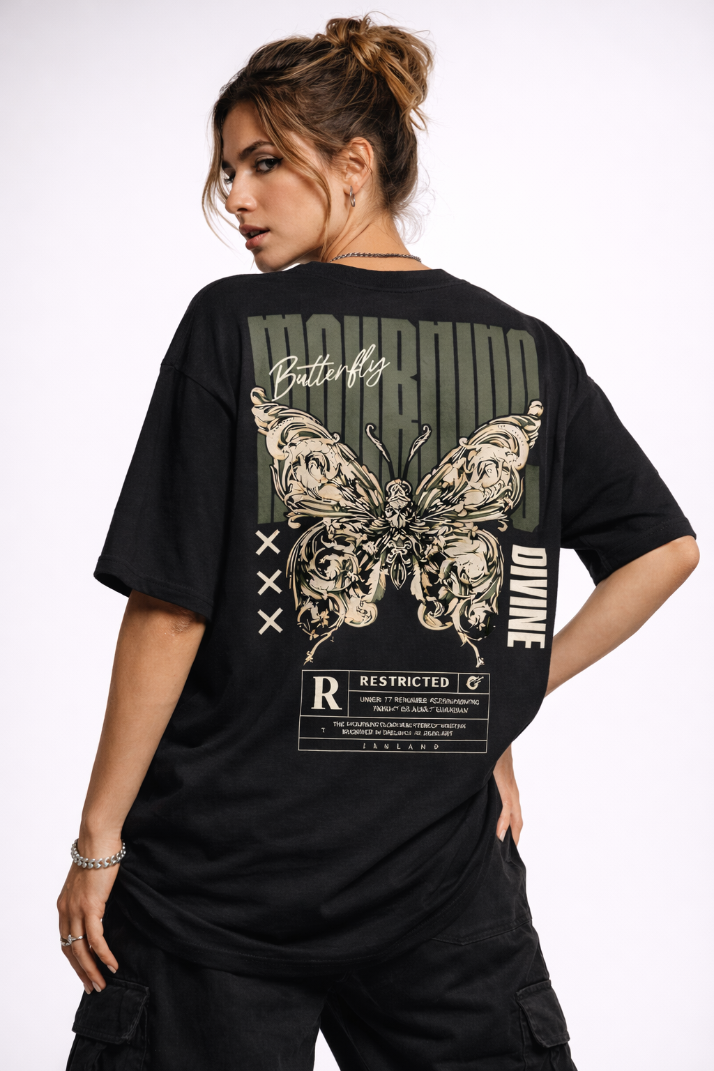 Black.  Mourning Butterfly