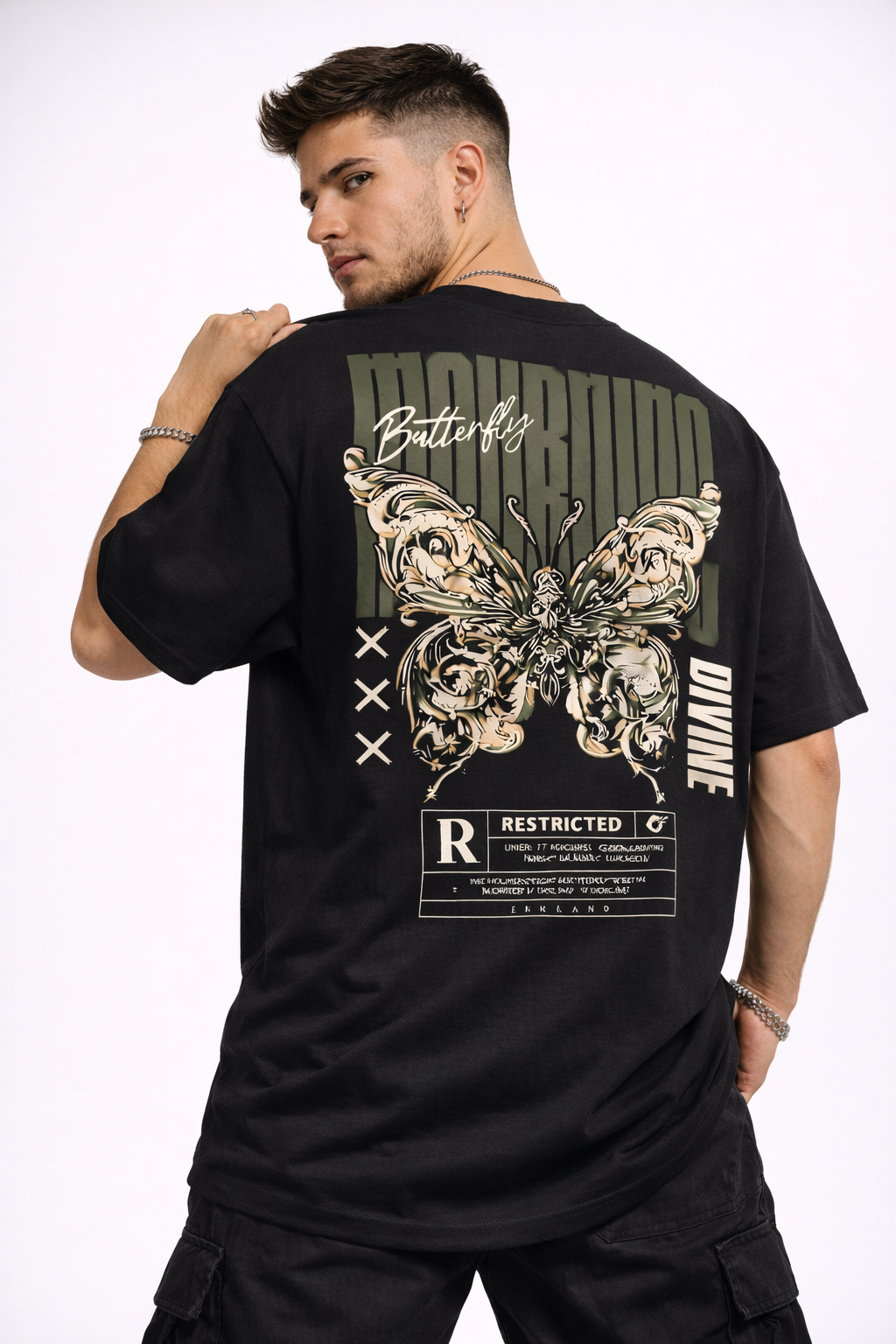 Black.  Mourning Butterfly