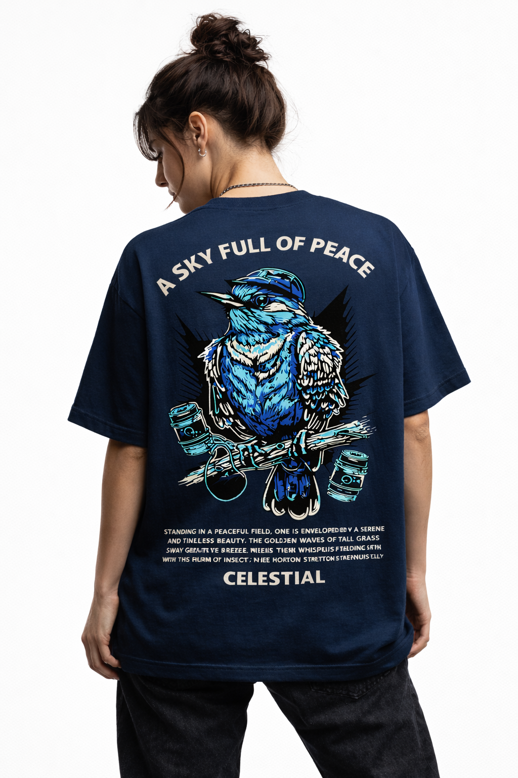 Blue. Sky Full Of Peace