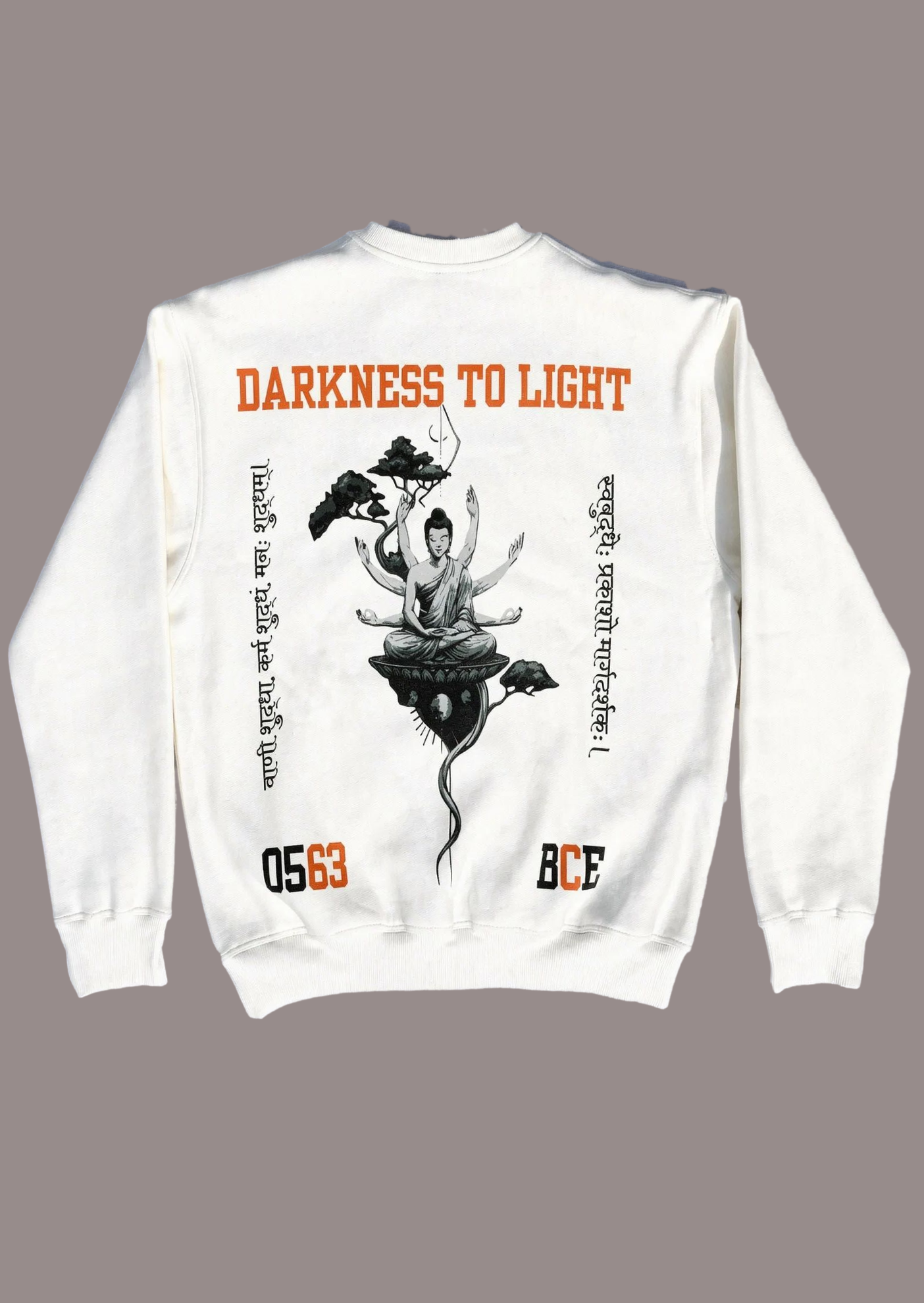 Buddha’s Enlightenment Sweatshirt – Off-White