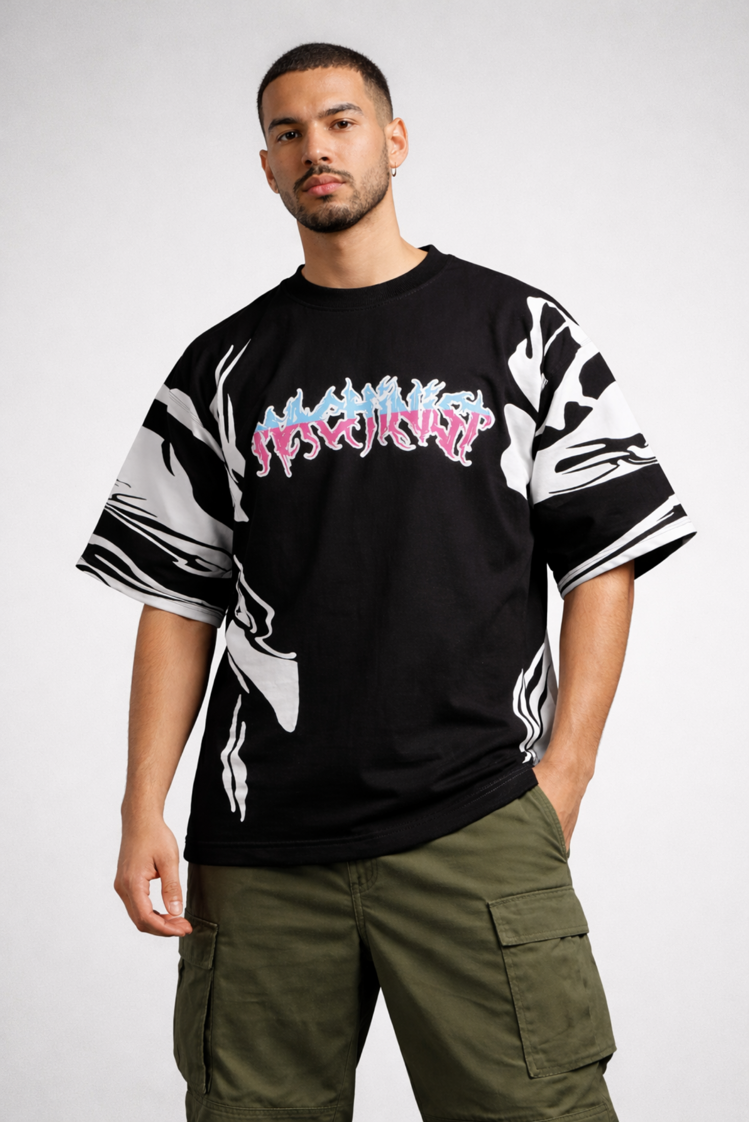 MACHINIST Oversized T-Shirt – Black